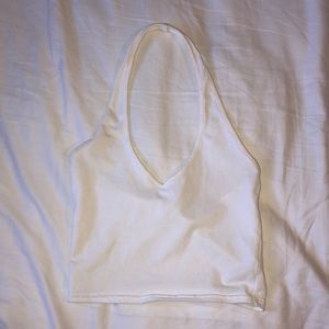 White halter top